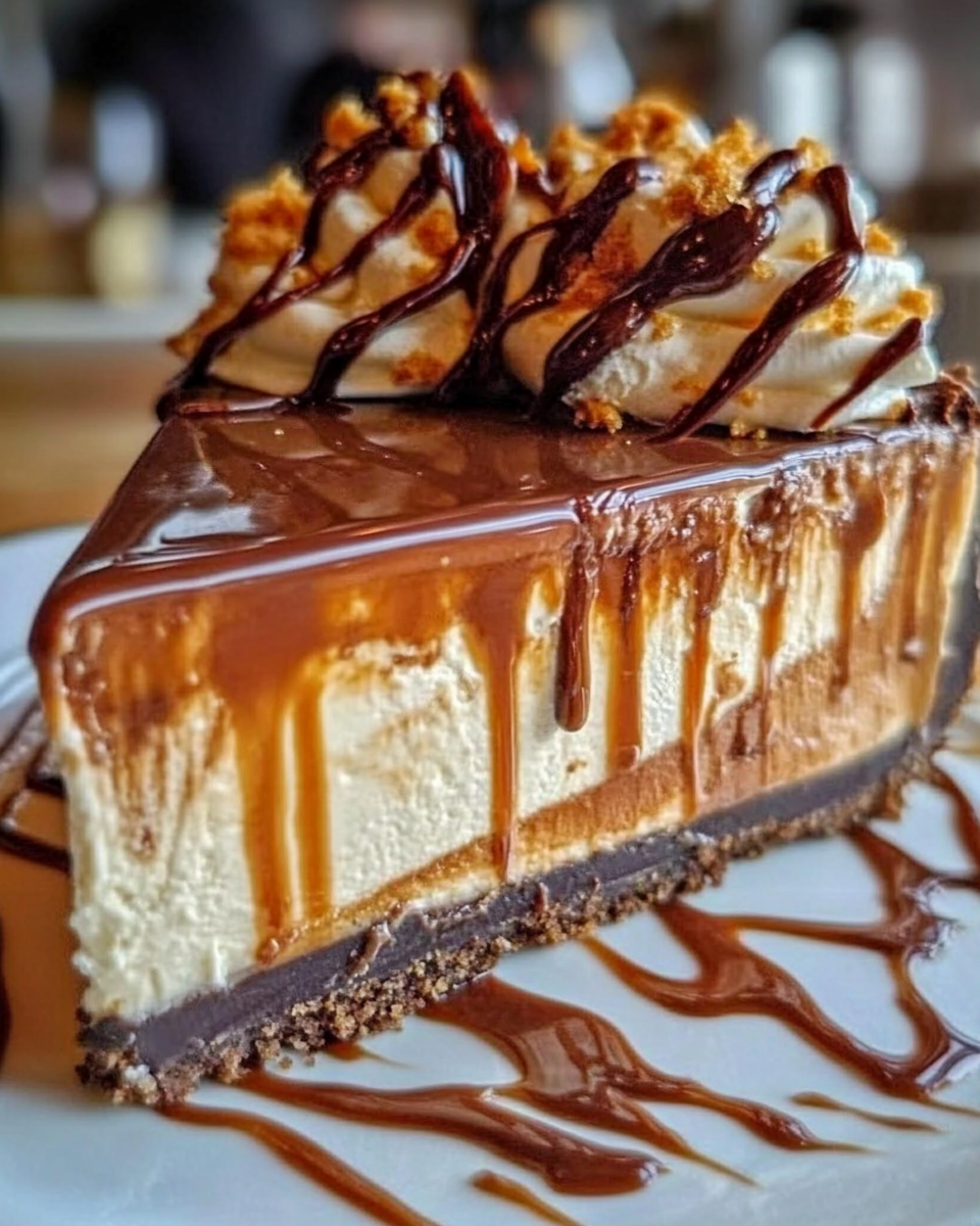 Caramel Chocolate Coffee Cheesecake recipe