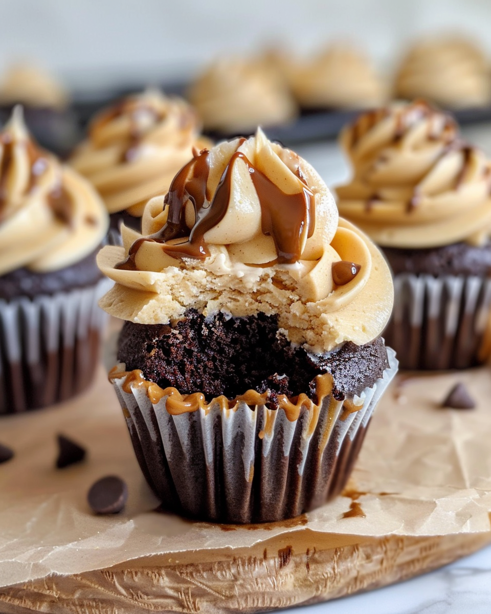 Delicious Peanut Butter Filled Cupcakes Recipe