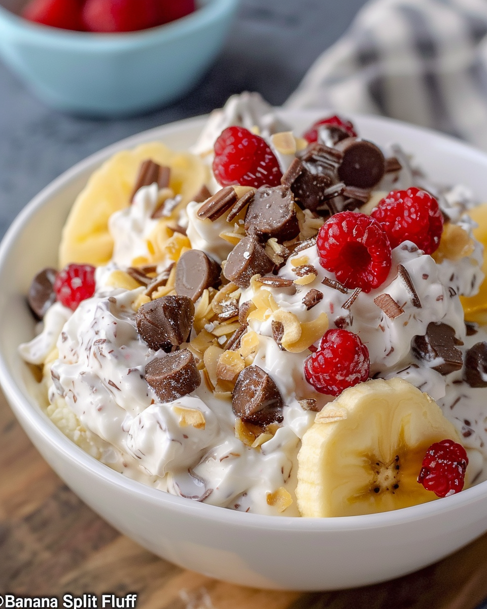 Deliciously Easy Banana Split Fluff Recipe