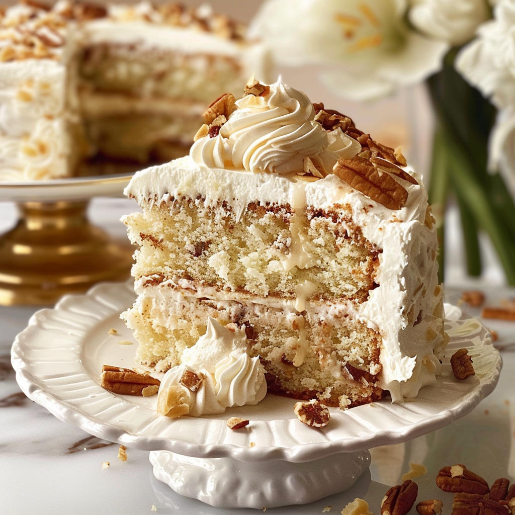 Deliciously Moist Italian Cream Cake Recipe
