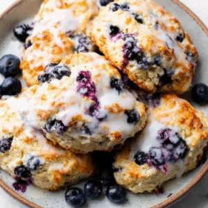deliciously tender blueberry scones for breakfast