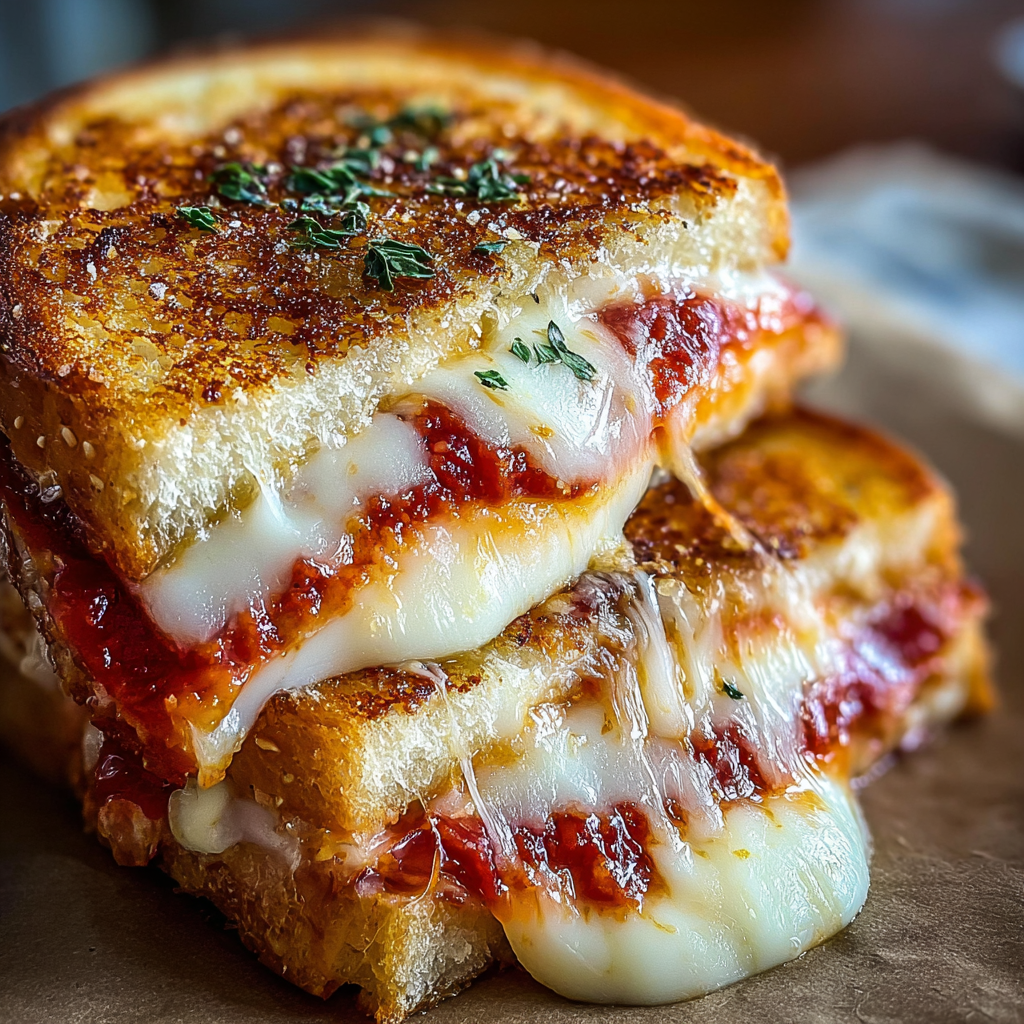 Indulge in Pizza Grilled Cheese for Dinner Tonight