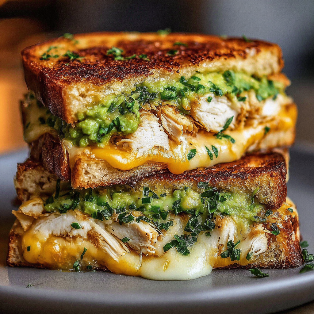 Savory Chicken Avocado Melt Sandwich Recipe