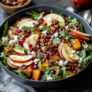 celebrating autumn with a vibrant fall harvest salad