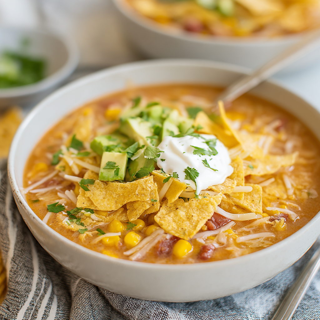 Creamy Vegetarian Tortilla Soup for Cozy Nights
