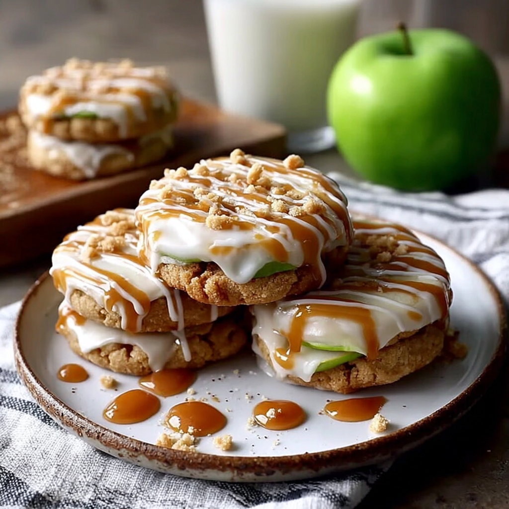 Delicious Crumbl Caramel Apple Cookies Recipe