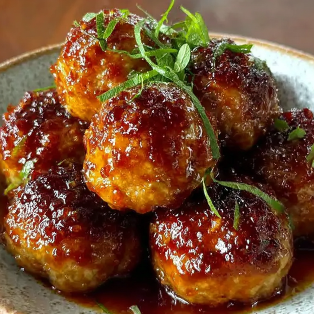 Delicious Whiskey Peach BBQ Meatballs Recipe