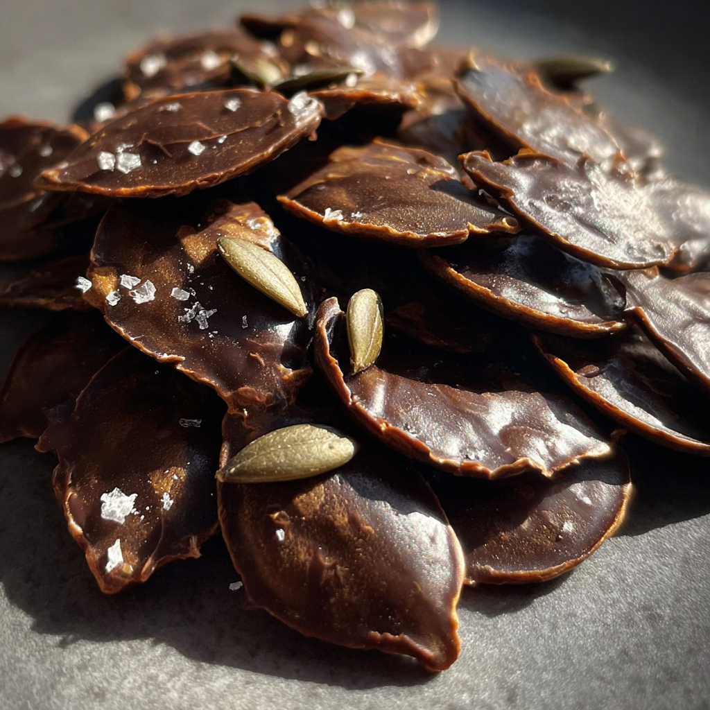 Deliciously Crunchy Chocolate Covered Pumpkin Seeds