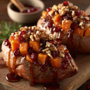 Cranberry Jam White Chocolate Mousse Cheesecake Delight 2 delightful apple spiced stuffed sweet potatoes