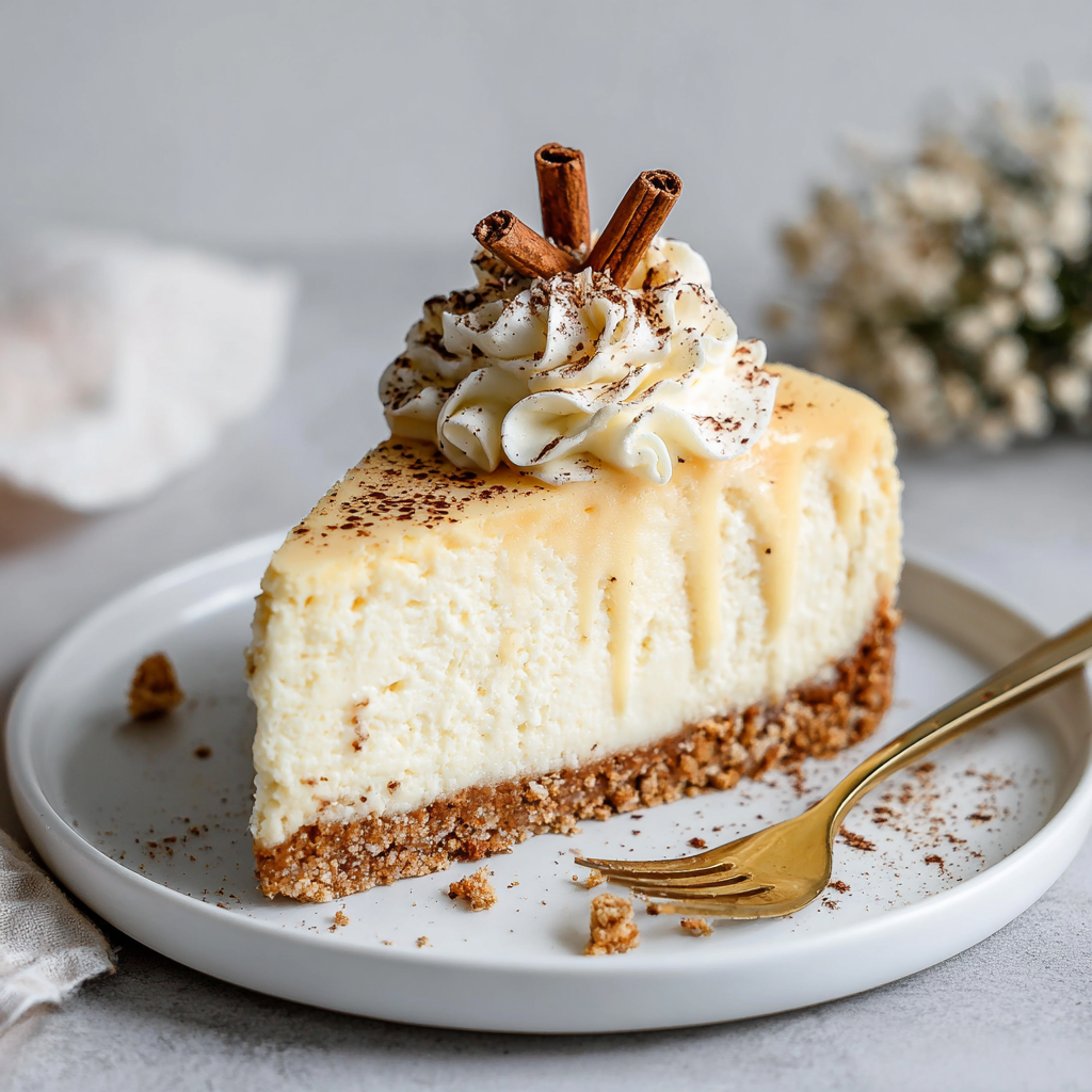 Delightful Eggnog Cheesecake for the Holidays