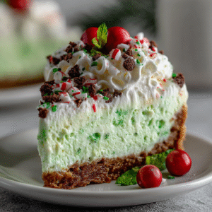 festive no bake grinch christmas cheesecake