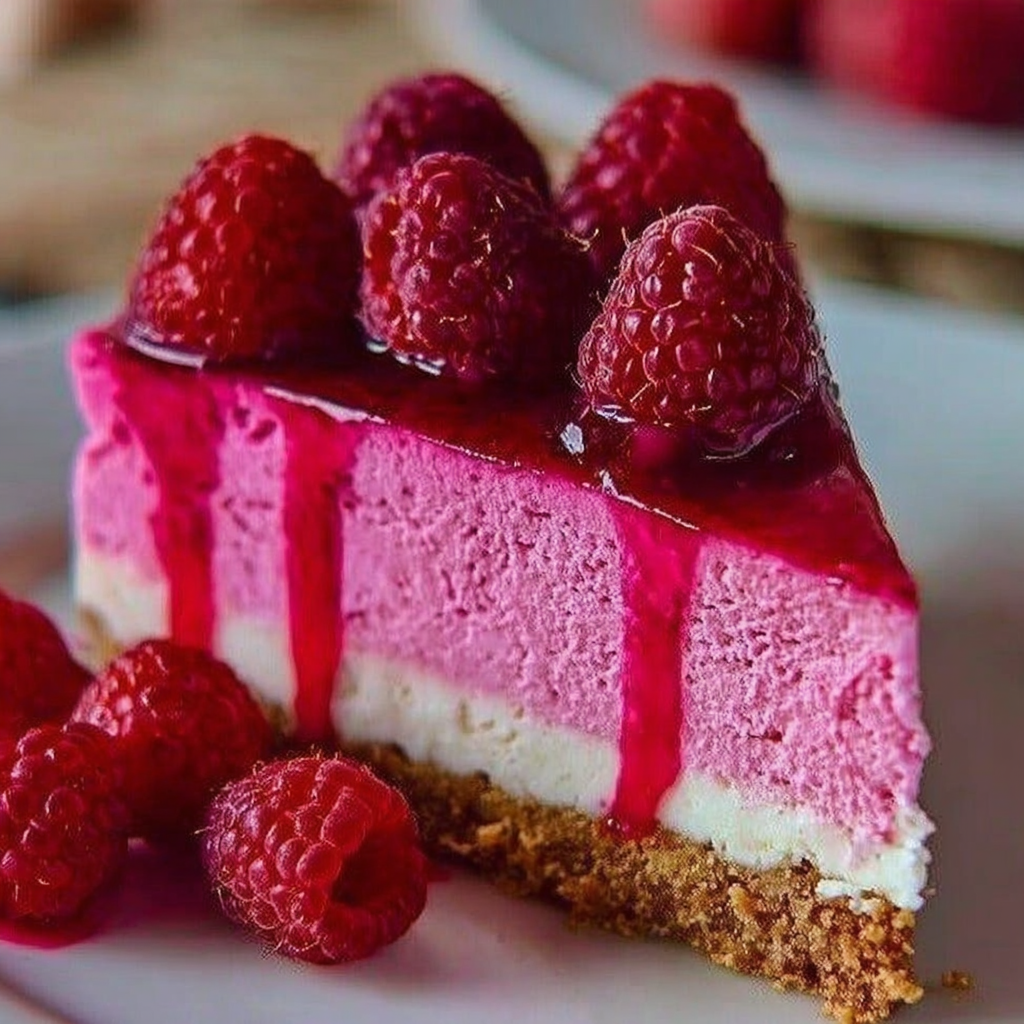 Indulge in a Pink Velvet Raspberry Cheesecake Delight