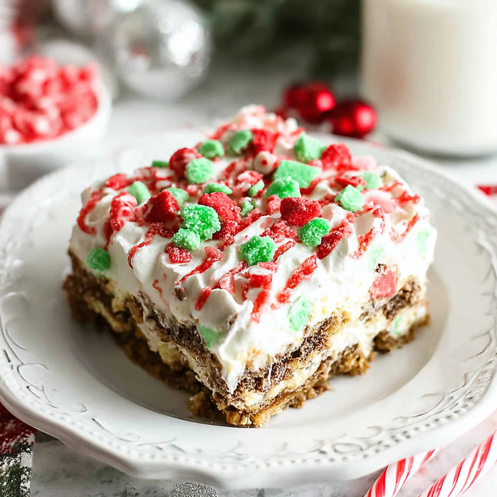Indulge in Christmas Dessert Lasagna Bliss