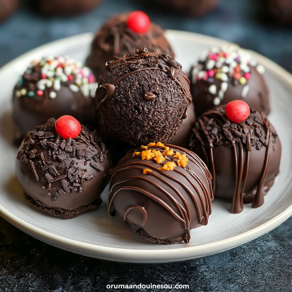 Indulgent Double Chocolate Brownie Truffles Recipe