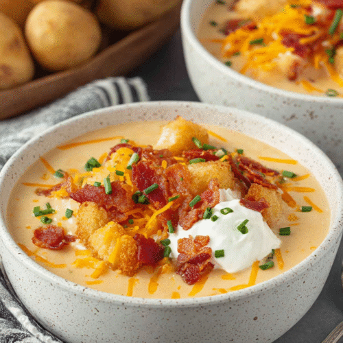 indulgent loaded baked potato soup recipe