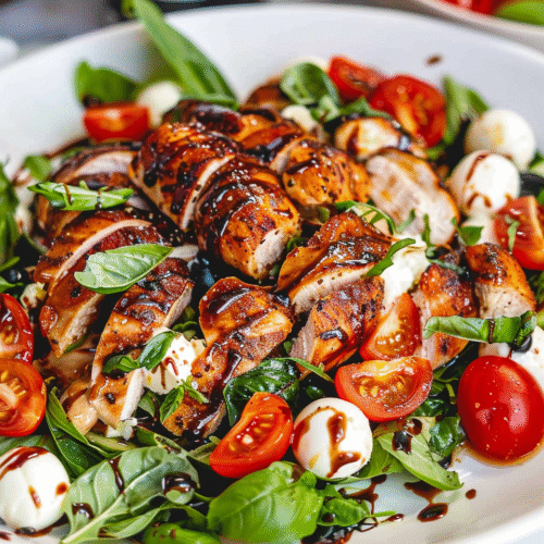 lively balsamic chicken caprese salad recipe