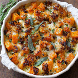 savor the comfort of butternut squash casserole