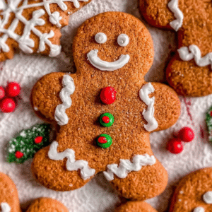 soft and chewy gingerbread man cookies recipe