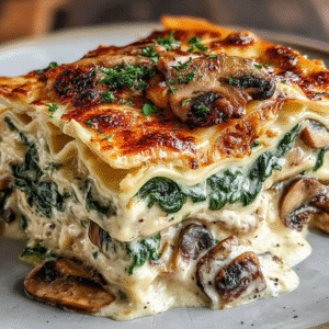 creamy spinach mushroom lasagna for home cooks