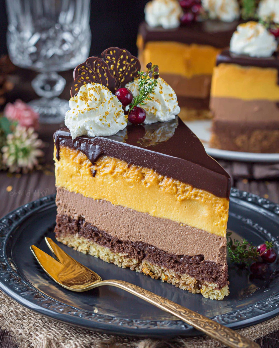 Decadent Pumpkin Chocolate Mousse Cake Recipe