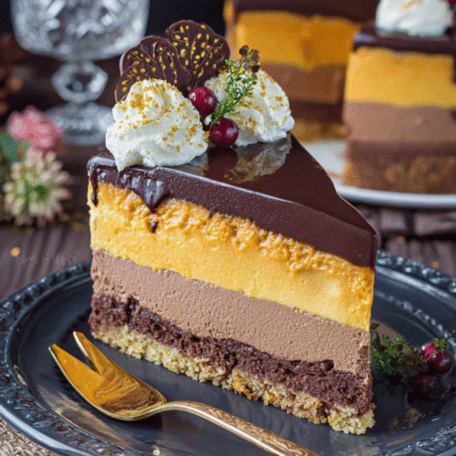 decadent pumpkin chocolate mousse cake recipe