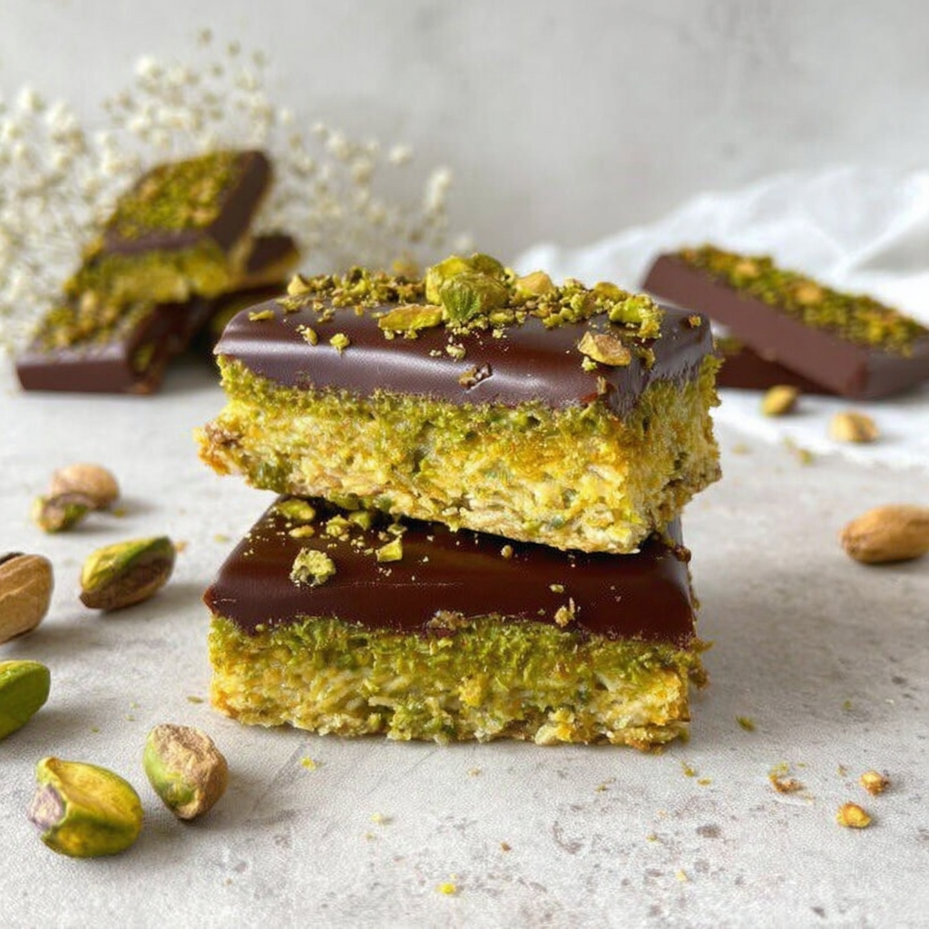 Delicious Pistachio Kataifi Chocolate Bar Recipe