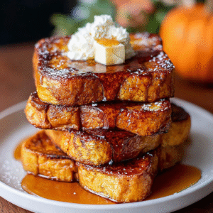 delicious pumpkin french toast for breakfast bliss