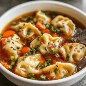 deliciously cozy potsticker soup for home cooks