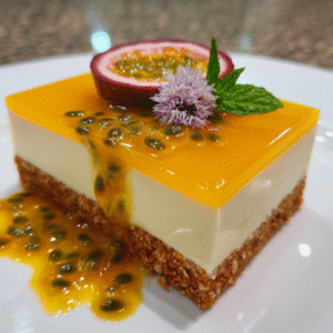 delightful mango passion fruit mousse cake recipe