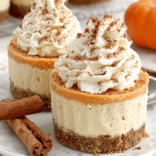 delightful no bake pumpkin mini cheesecakes recipe