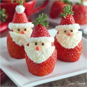 delightful strawberry santas for festive fun