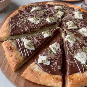 dubai chocolate pizza a dessert delight
