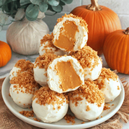 effortless pumpkin cheesecake balls for fall gatherings