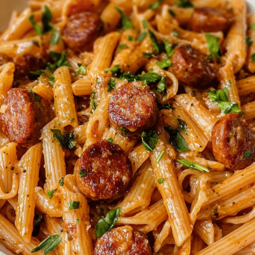 flavorful spicy cajun sausage pasta recipe