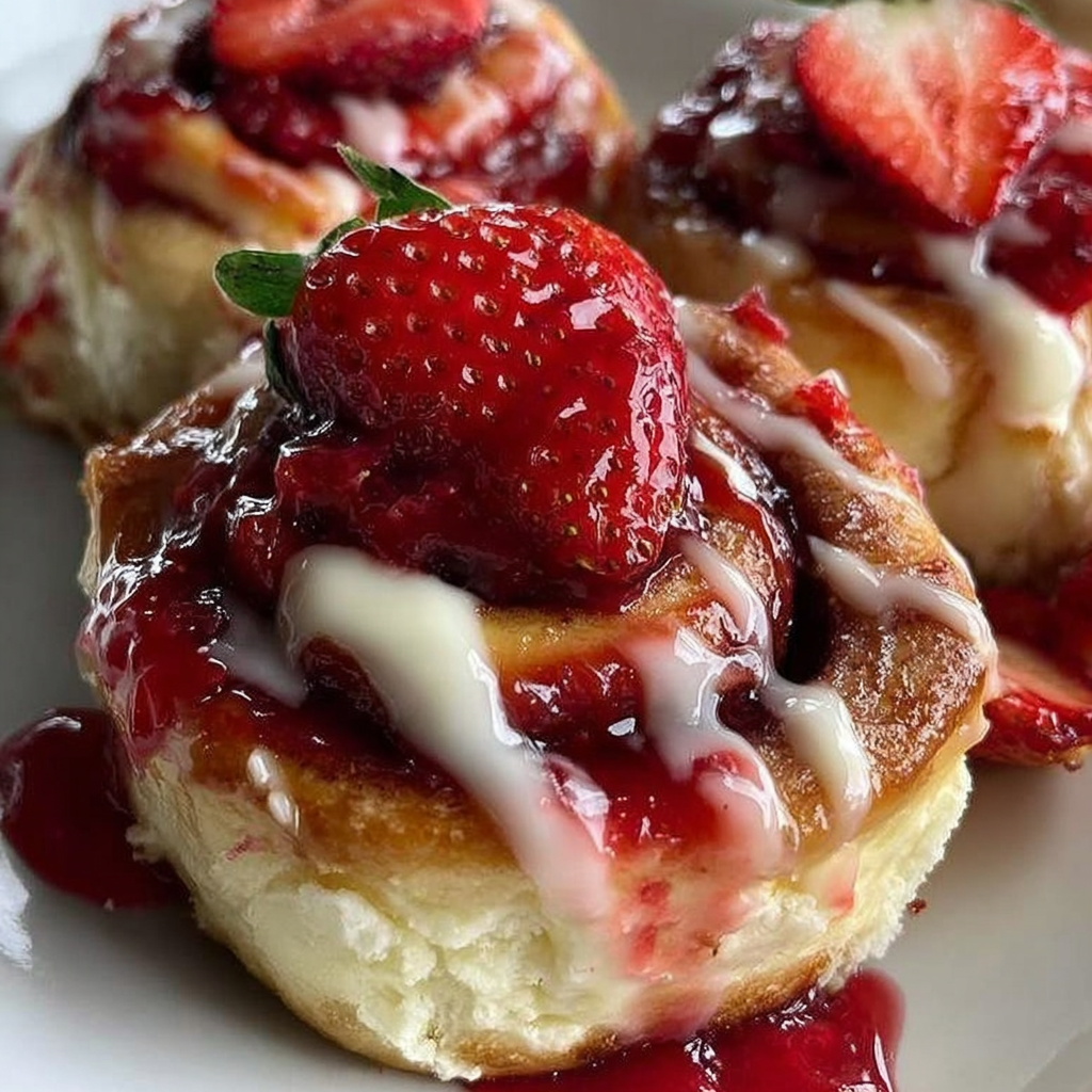 Indulge in Strawberry Cheesecake Cinnabon Rolls