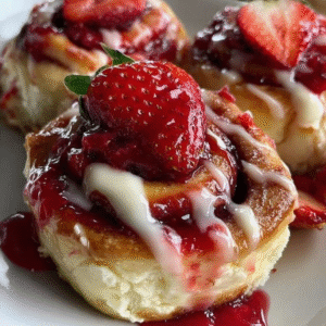 indulge in strawberry cheesecake cinnabon rolls