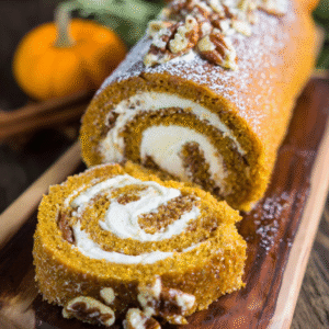 irresistible creamy pumpkin spice roll cake recipe