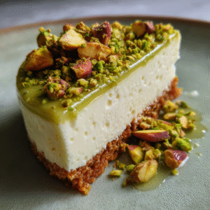 irresistible mini pistachio no bake cheesecake