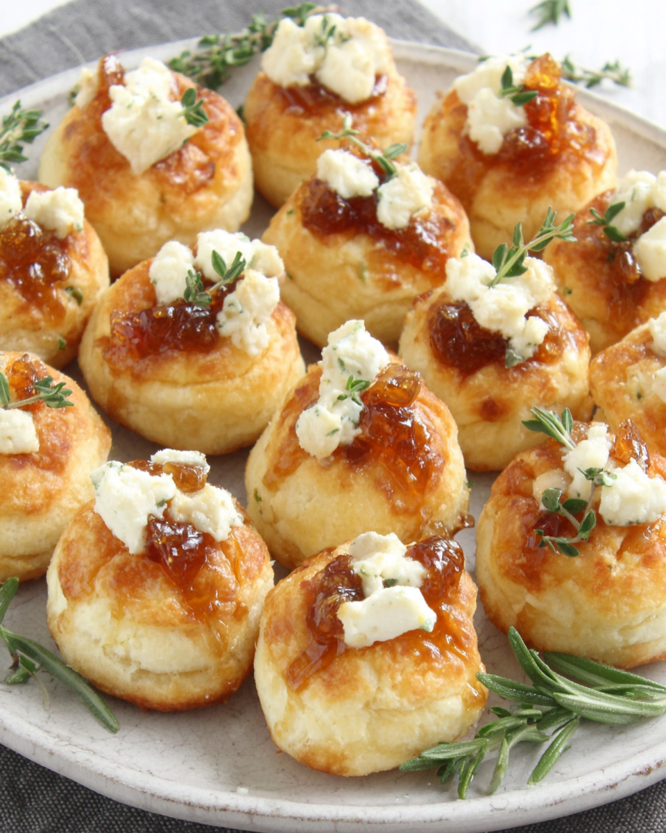 Irresistible Sweet & Savory Goat Cheese & Honey Bites