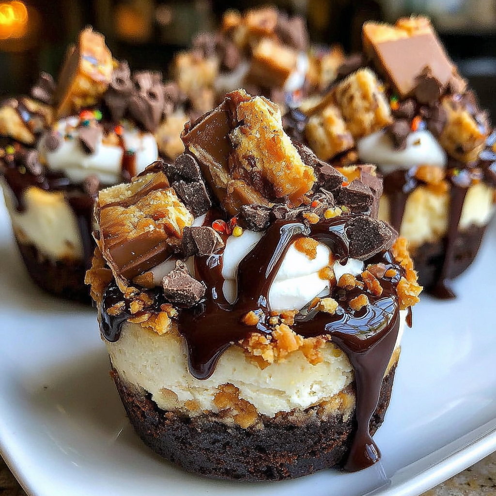 Decadent Loaded Brownie Cheesecake Cups