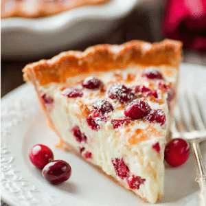 deliciously tangy cranberry custard pie recipe