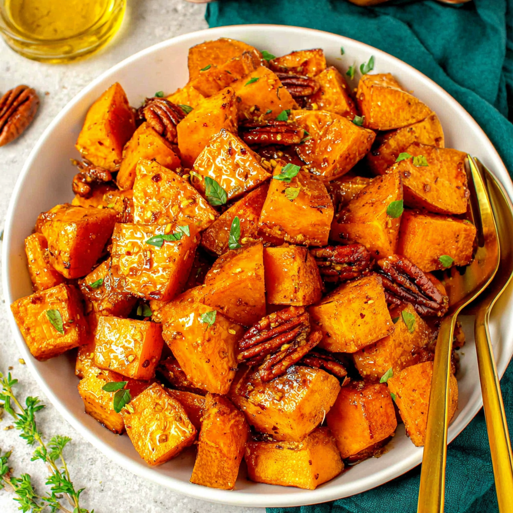 Flavorful Brown Sugar Roasted Sweet Potatoes Recipe