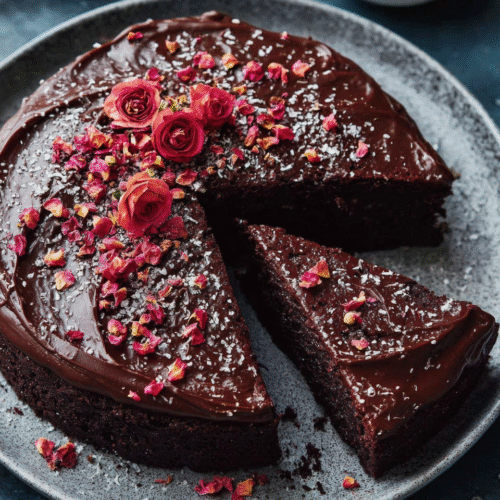 indulge in a luxurious chocolate ricotta cake