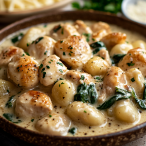 indulgent creamy gnocchi with spinach delight