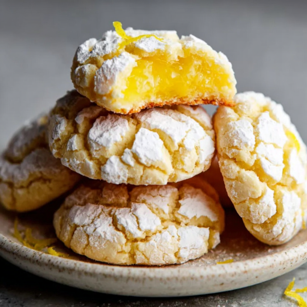 Lemon Crinkle Cookies that Are Gluten Free and Delicious