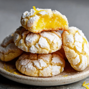 lemon crinkle cookies that are gluten free and delicious