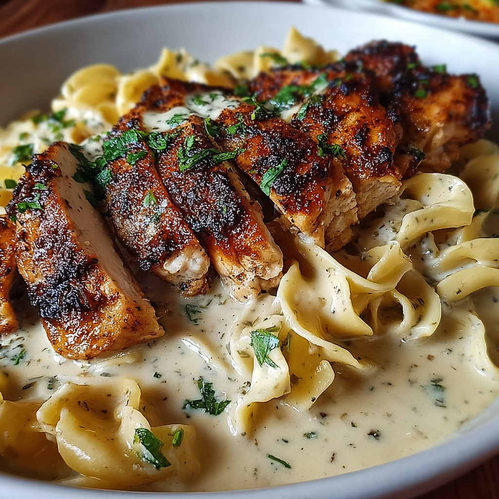 Savory Chicken with Buttered Noodles Recipe
