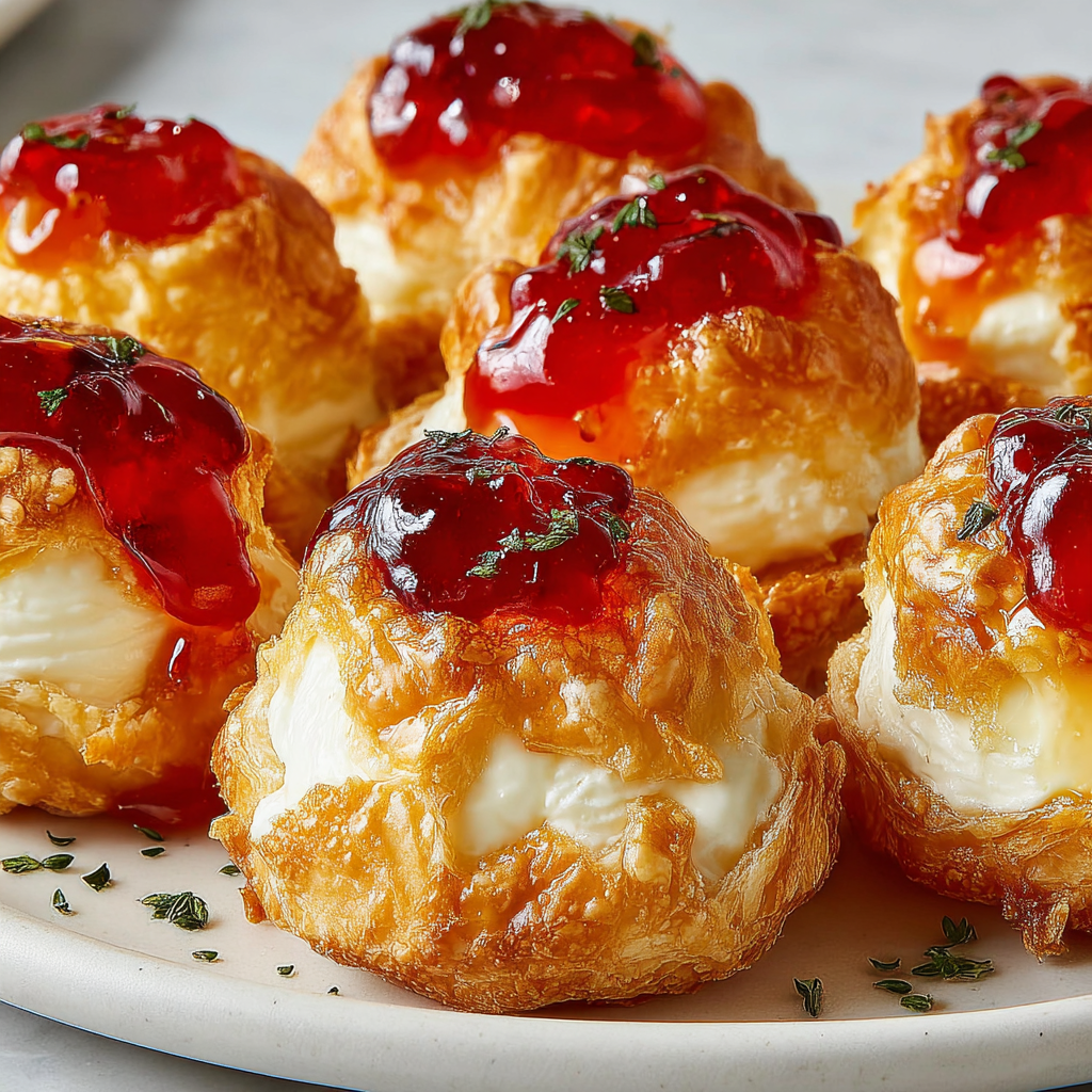 Savory Hot Pepper Jelly Cheese Bites Recipe