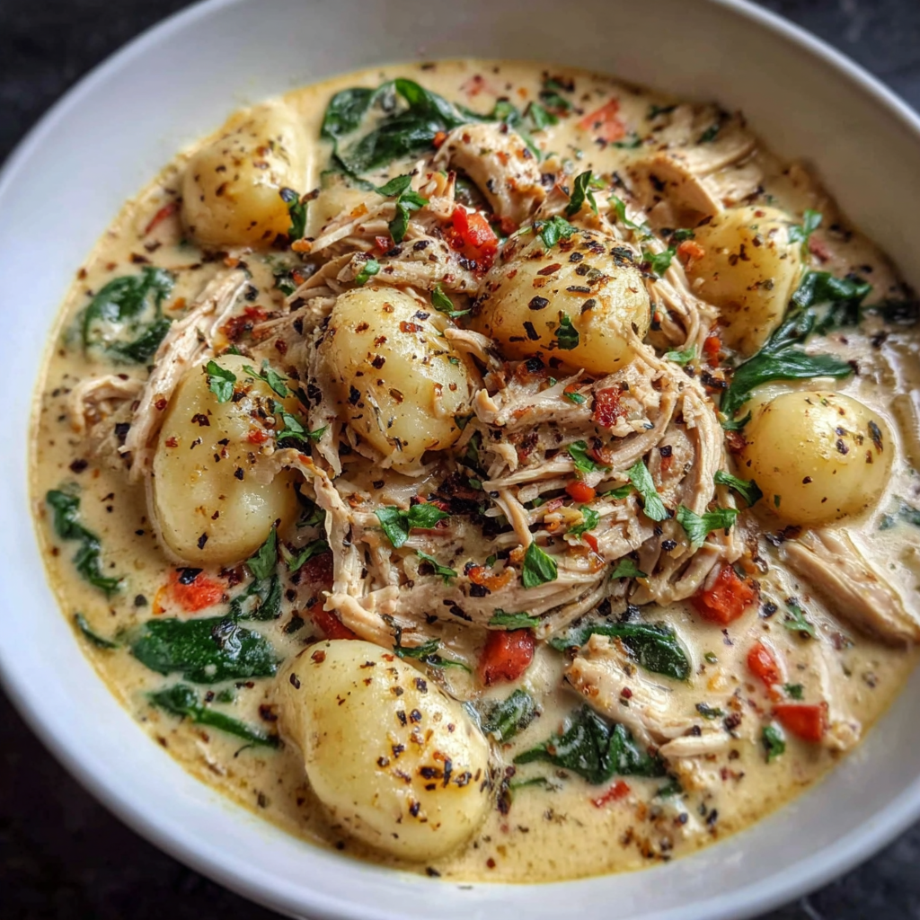 Creamy Chicken Gnocchi Soup Made Easy in a Crockpot