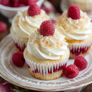 delicious almond wedding cake cupcakes with raspberry filling